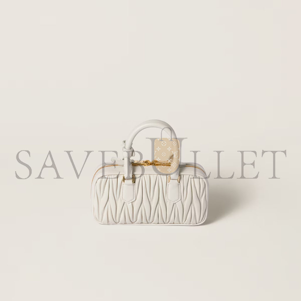 M1v M1v arcadie matelassÉ nappa leather mini-bag 5bp088 (19*10*5cm)